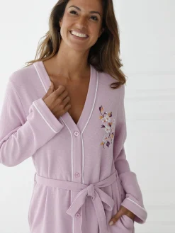 Peignoir en maille nid d'abeille