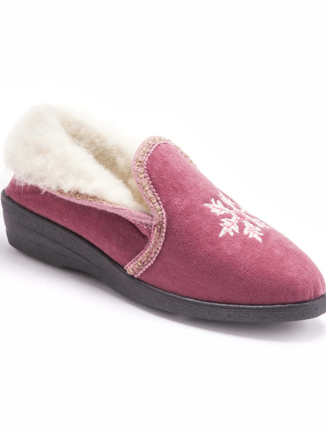 Poulaines fourrées laine majoritaire