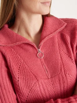 Pull à col camionneur zippé