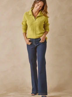 Pull à col camionneur zippé