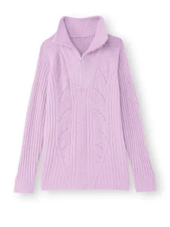 Pull à col camionneur zippé