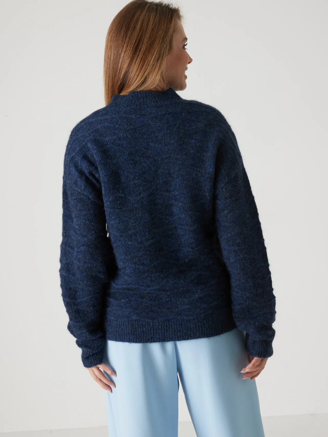 Pull avec laine et mohair
