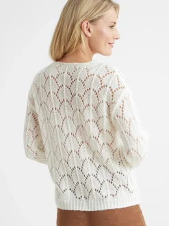 Pull avec mohair et laine