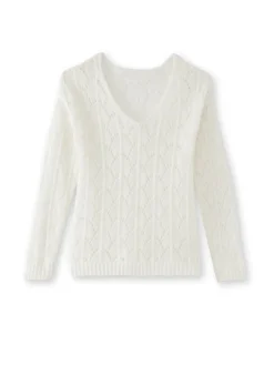 Pull avec mohair et laine