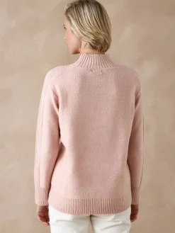 Pull col montant en jersey envers