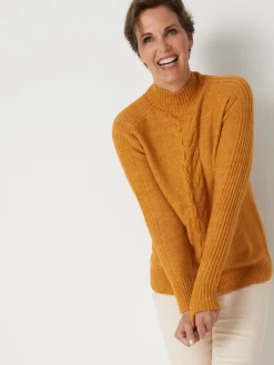 Pull col montant en jersey envers