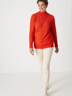 Pull col montant en jersey envers