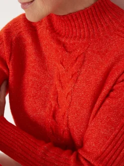 Pull col montant en jersey envers