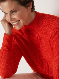 Pull col montant en jersey envers