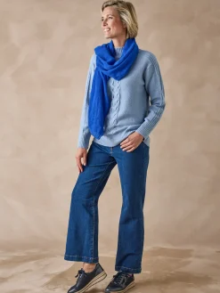 Pull col montant en jersey envers