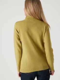 Pull col montant manches longues