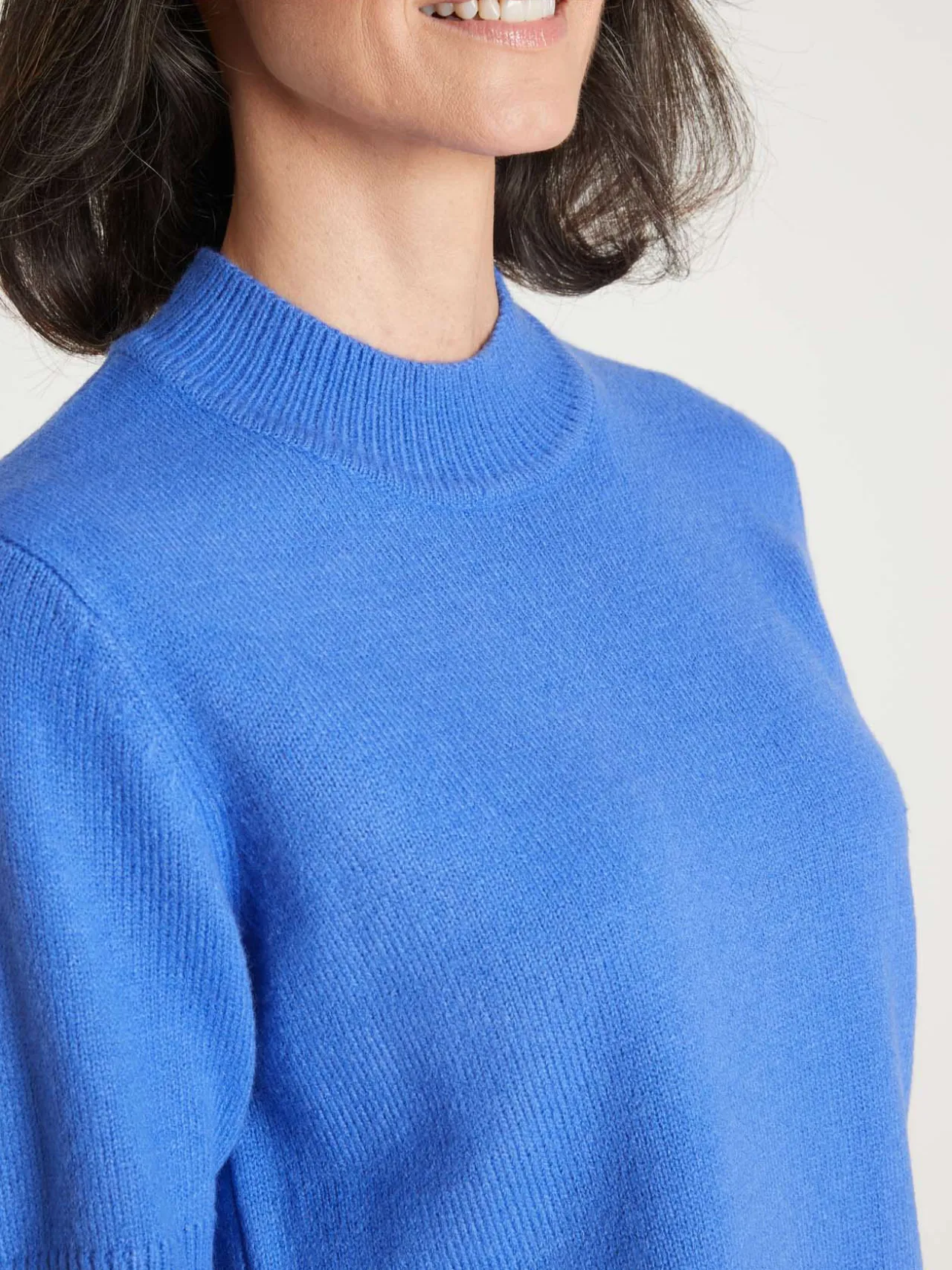 Pull col montant manches courtes