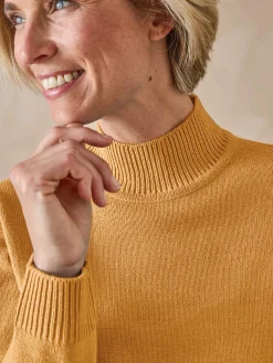 Pull col montant manches longues