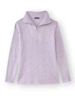 Pull col montant zippé