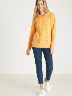 Pull col montant zippé