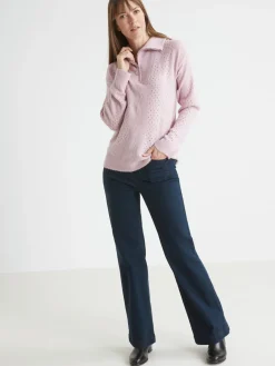 Pull col montant zippé