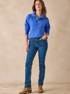 Pull col montant zippé