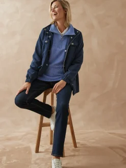 Pull col montant zippé