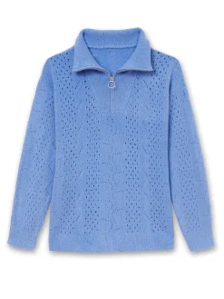 Pull col montant zippé