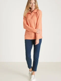 Pull col montant zippé