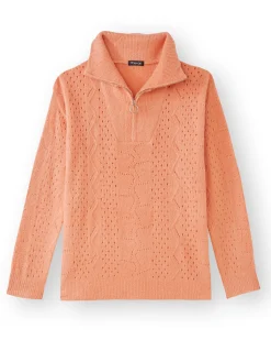 Pull col montant zippé