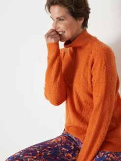 Pull col montant zippé