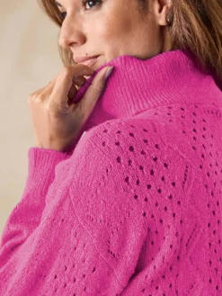 Pull col montant zippé