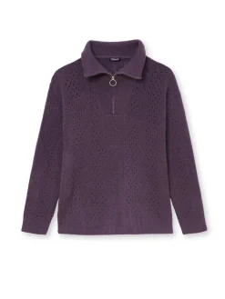 Pull col montant zippé