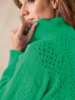 Pull col montant zippé