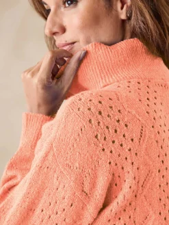 Pull col montant zippé