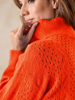 Pull col montant zippé