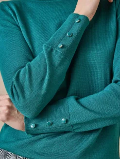 Pull col rond 50% laine mérinos