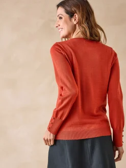 Pull col rond 50% laine mérinos