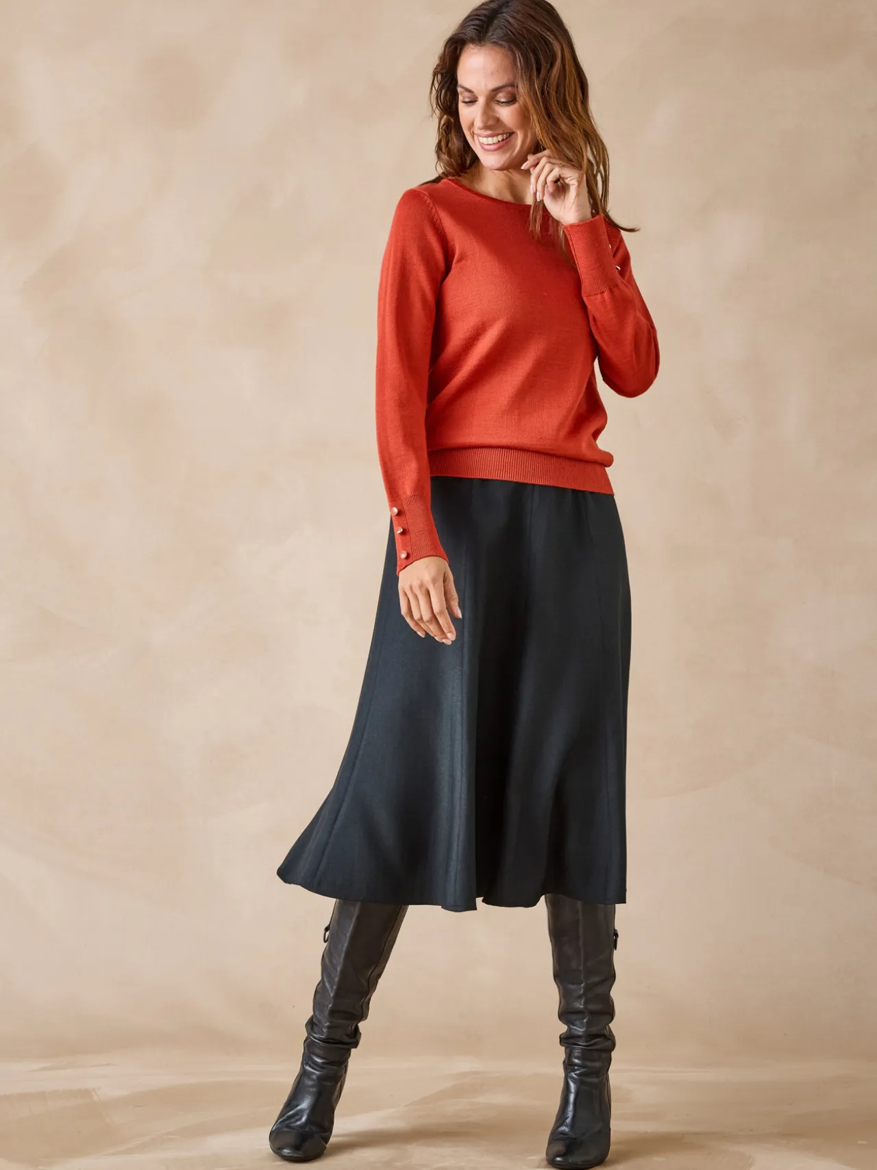 Pull col rond 50% laine mérinos