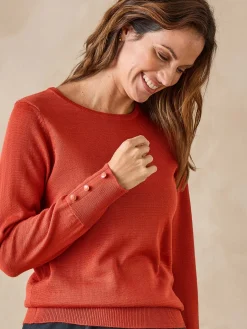 Pull col rond 50% laine mérinos