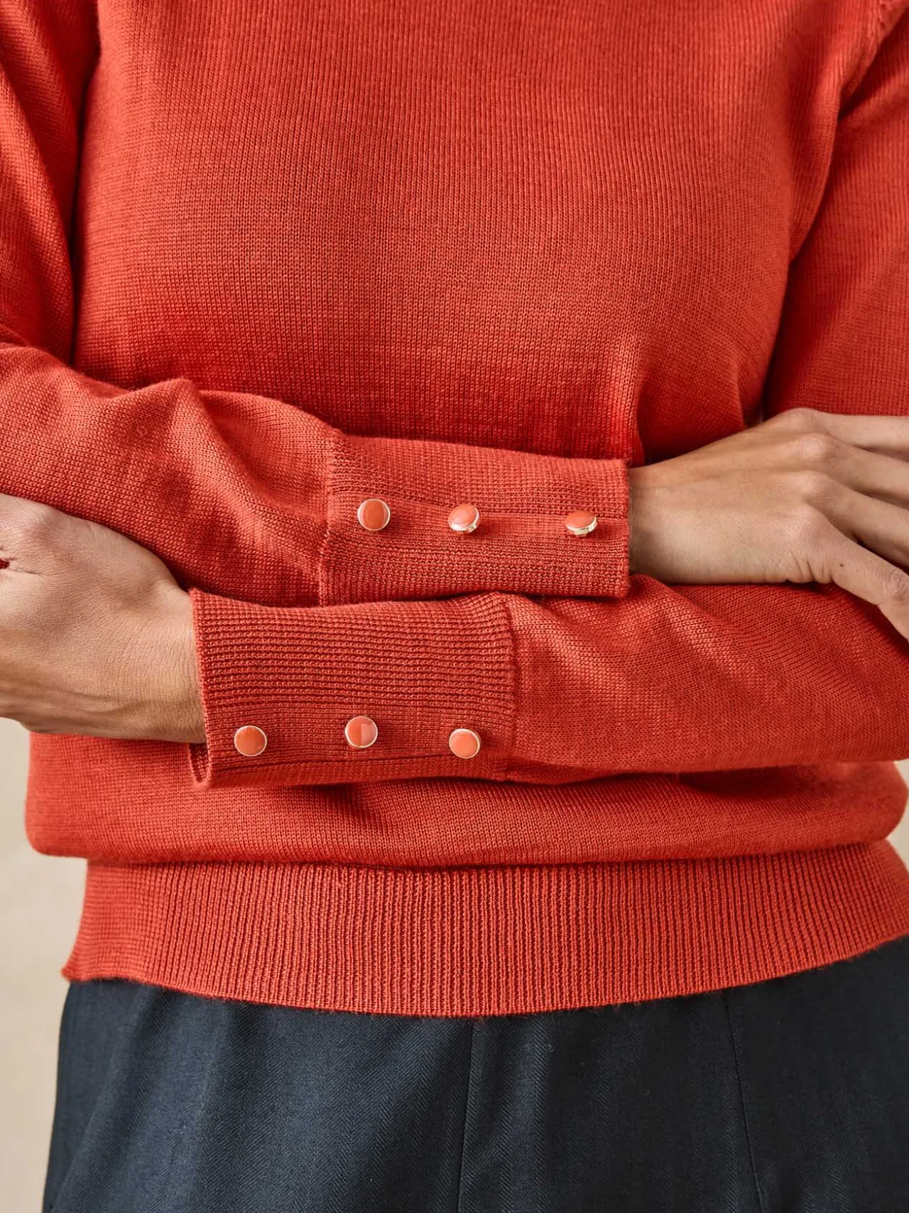 Pull col rond 50% laine mérinos