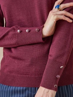 Pull col rond 50% laine mérinos