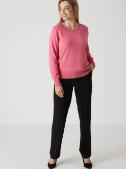 Pull col rond pure laine