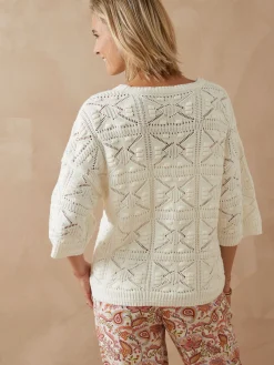 Pull court façon crochet