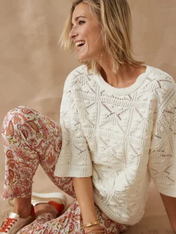 Pull court façon crochet