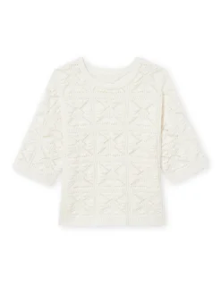 Pull court façon crochet