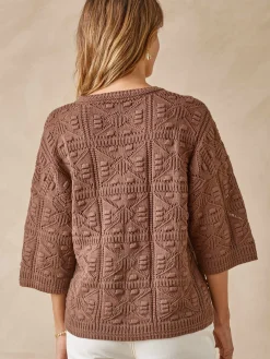 Pull court façon crochet