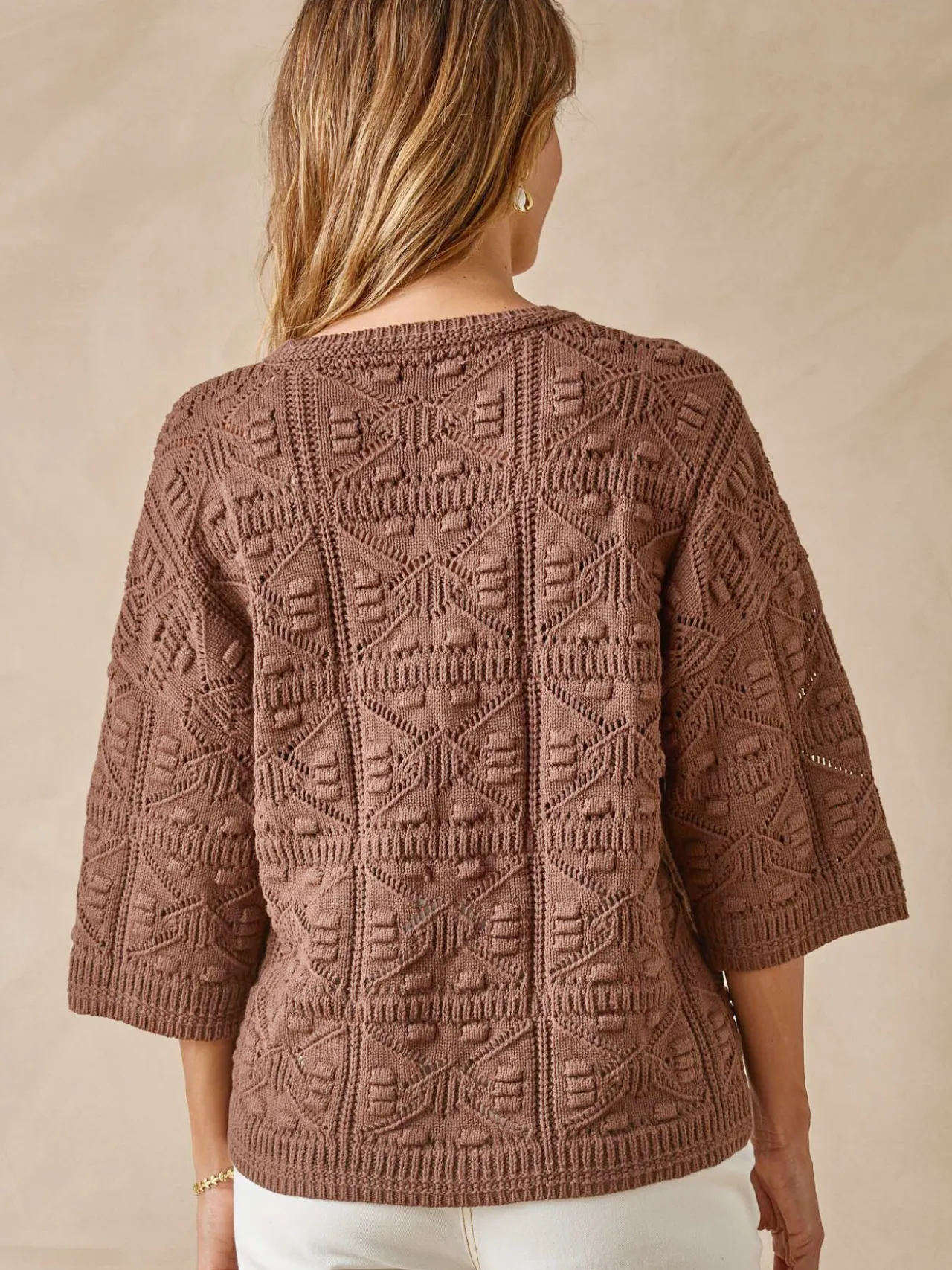 Pull court façon crochet