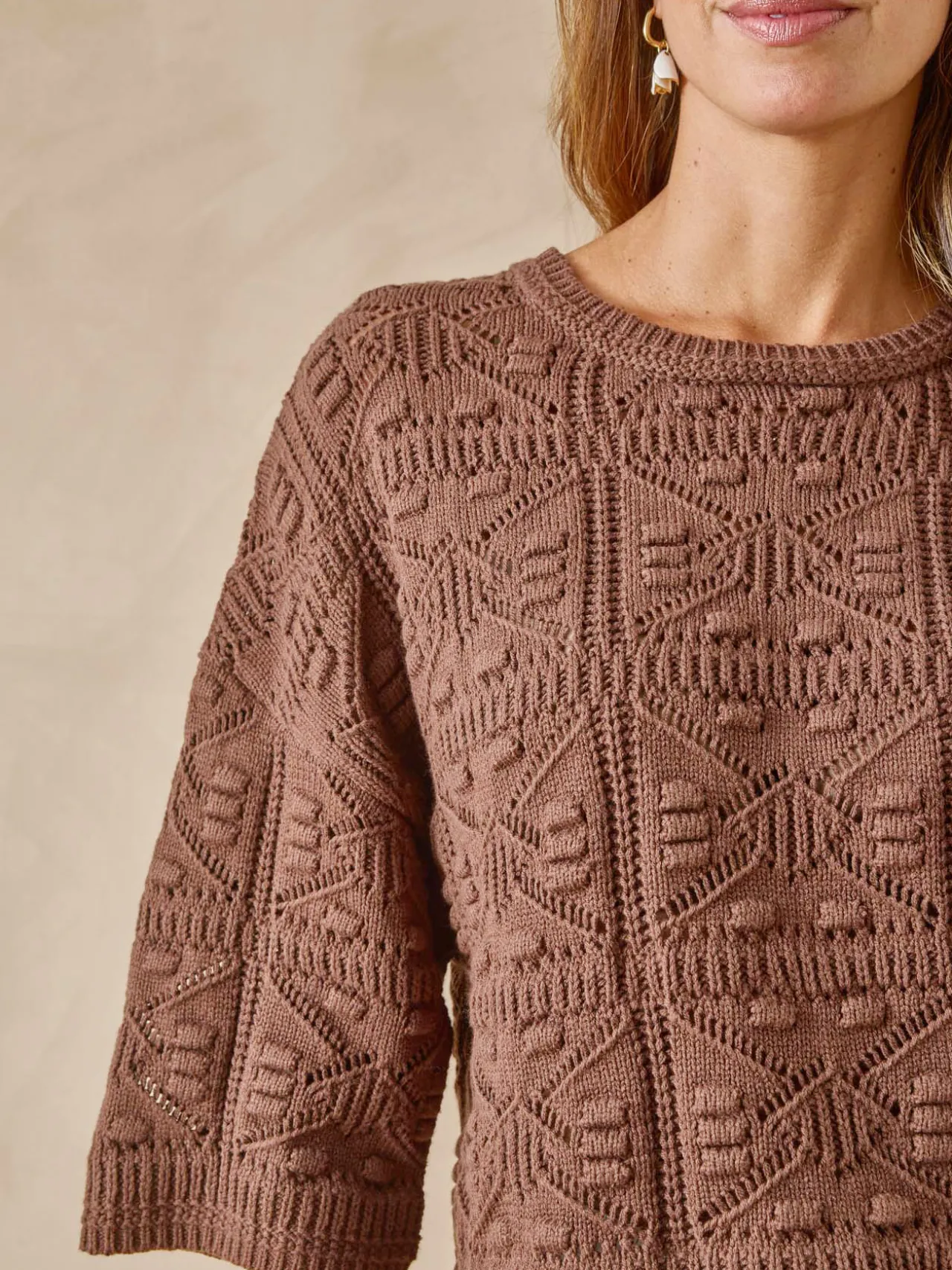 Pull court façon crochet
