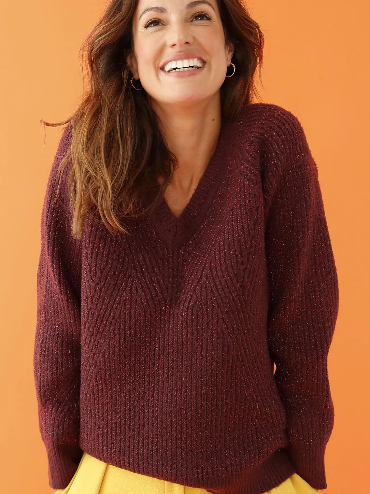 Pull côtes perlées