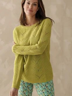 Pull en côtes perlées