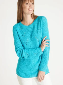 Pull en côtes perlées