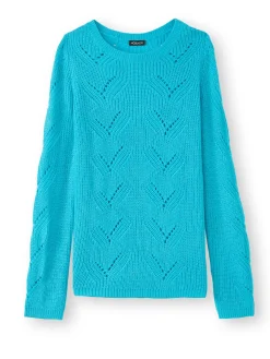 Pull en côtes perlées