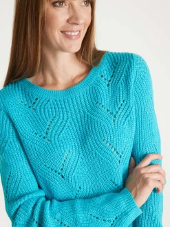 Pull en côtes perlées