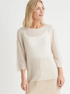 Pull en côtes perlées